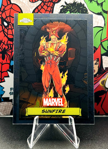 Sunfire topps chrome marvel - topps,