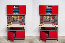 Kreher Werkstatt Werkbank Werkzeugschrank Werkzeuglochwand Metall abschließbar