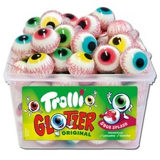 (20,17€/1kg) Trolli Glotzer Fruchtgummi Auge sauer gefüllt, 60 Stück