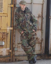 US Nässeschutz Hose Trilaminat Woodland Regenhose Gr.XL Abverkauf Sale