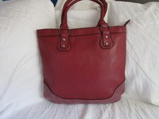 Handtasche Shopper Rot Stabil