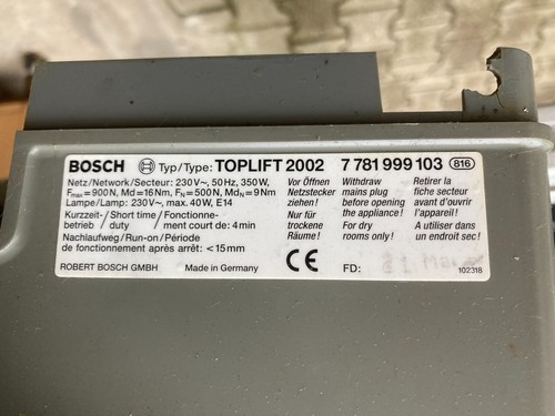 Bosch toplift 2002 - toplift,