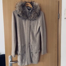 Cinque Strickmantel Echtfell Kaschmir 36