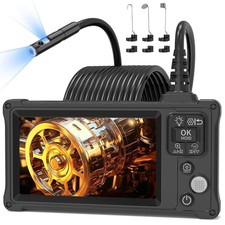 IP67 Wasserdichte Endoskopkamera –1920P HD Dual Lens,5,0 Zoll IPS,8mm,8+1 LED,5M