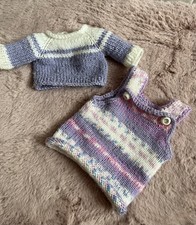 Puppen Kleidung gestrickt Kleid Pullover für 30-36cm Puppen Chou Chou Baby Born