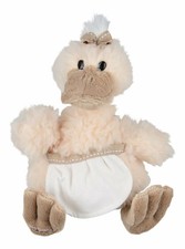 Barbara Bukowski Plüschente Quack Sisters Kuschelente Schmuseente natural 20 cm