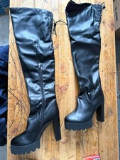 Damen Stiefel Overknee High