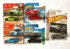 Hotwheels-Matchbox Konvolut: 5x Audi in ungeöffneter OVP