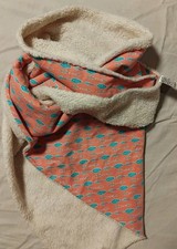 Dreiecktuch Handarbeit Teddy Jersey Genäht Warm Kuschelweich