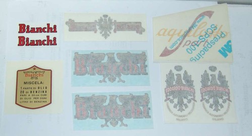 Sticker set logos bianchi - logos,
