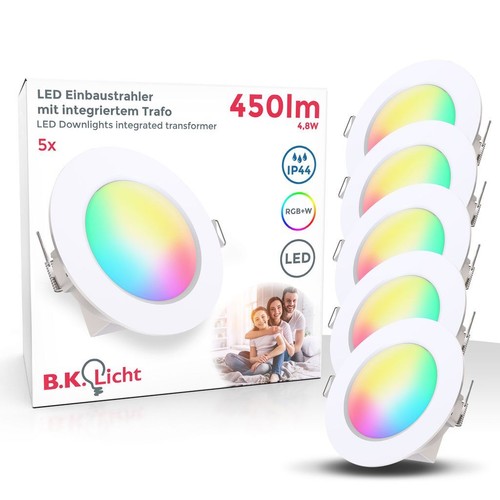 Led rgbw einbauspots - led,