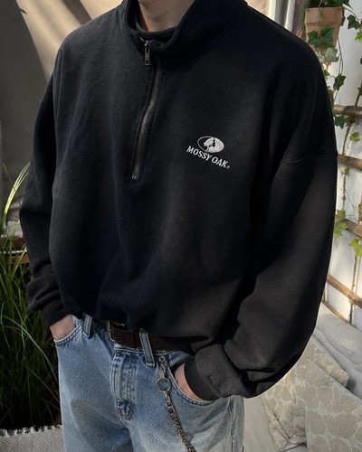Mossy oak halfzip sweatshirt - mossy,