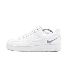 Nike Herren Air Force 1 Low Sneaker Weiß Leder Low-Top ämpfende Air-Sohle EU 46