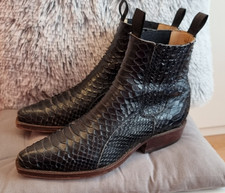 ? Tony Mora Cowboy Boots Python – Handgemachter Luxus mit Wildwest-Charme ? 38