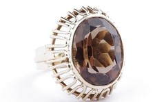 Rauchtopas Ring 585 er 14k