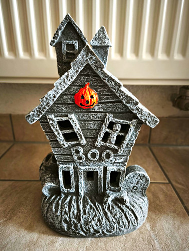 Halloween spukhaus dekofigur - halloween,