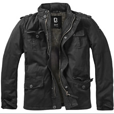 BRANDIT BRITANNIA Herren Security Jacke XL schwarz Fleece gefüttert Mantel Polizei Parka