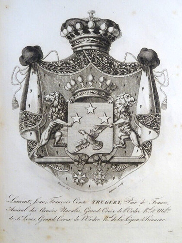 Gravur wappen heraldik - gravur, admiral
