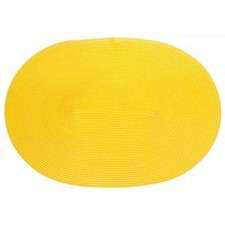Continenta Ovales Platzset, Tischset, Platzmatte, leuchtendes gelb, 45x31cm, 