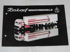 Prospekt Herbst 1985,RMM,Roskopf,Modellautos,Modelleisenbahn,LKW,Feuerwehr,H0