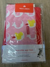 Maclaren reversible seat liner wendbare Sitzauflage für alle Buggies NEU