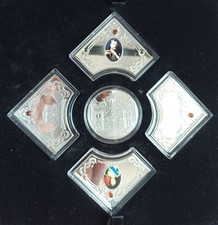 Niue 2 Dollar, 2012 Tsarskoye Selo, 5 Set ** SILBER **