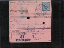 KONTROLLRAT 1946 POSTANWEISUNG