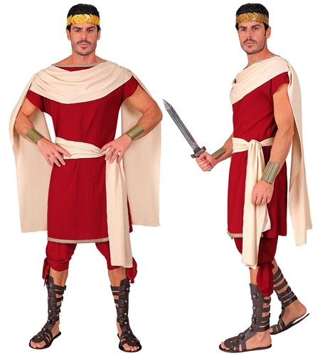 Kostüm römer imperator rot - römer,