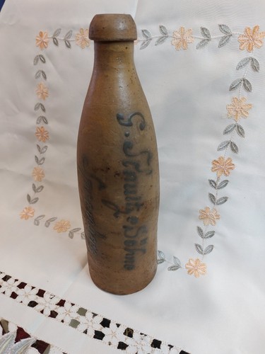 Antike steingut flasche - flasche, g
