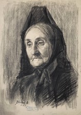 Ältere Frau Haube Portrait