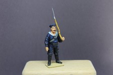 Vollplastische Zinnfigur: Matrose der Kiegsmariene 1939-45, 50mm - bemalt
