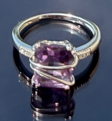 Ring blanc 750 besetzt - or,