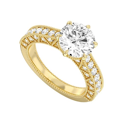Rundschliff diamant - 3,85, ct