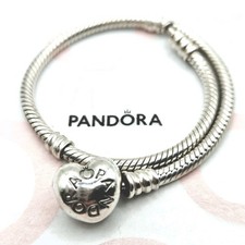 Pandora "Moments Armband Herzverschluß" 590719 ca. 18,5 cm Länge Original Silber