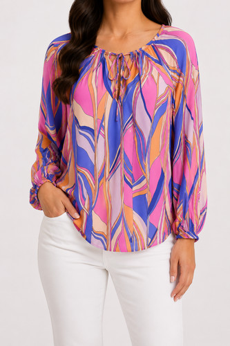 Bluse nadine bunt damen - bluse, h