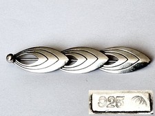 Große Brosche 925er Silber signiert Z628