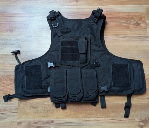 Schwarze tactical weste - tactical, mit