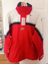 PRO RAINER rot/weiß/blau  Nylon Segelregenjacke Damen, Größe M