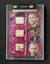 Obama / Kennedy / King Pieces of the Past Relic 1/1 Trading Card US President