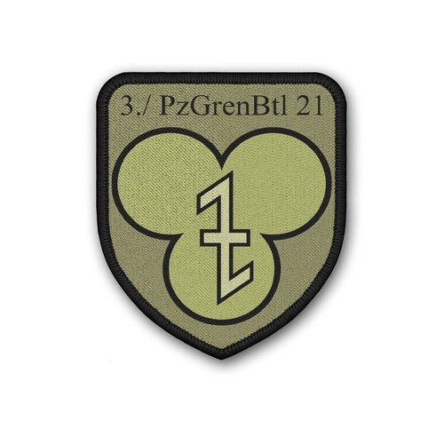 Patch 5x6 5cm kompanie - 7,5x6,5cm, 3