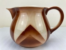 Krug Kanne braunes Spritzdekor Art Decoi ca 1,3 Liter altes Stück