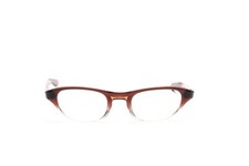 Vintage Cat Eye Brille Damen bicolor 60er Jahre Braun Kristall 46 - 20 mm  EG3