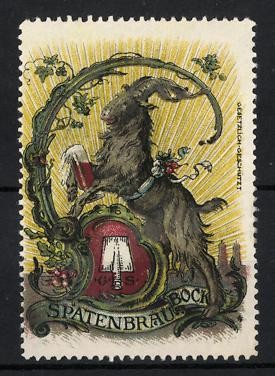 Reklamemarke spatenbräu - reklamemarke,