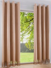 Gardine braun 245x135 HEINE