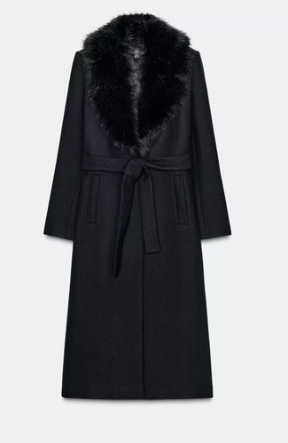 Zara wollmantel mit - wollmantel,