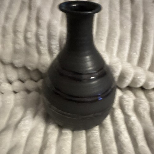 Tonvase ton vase bauchig blau - tonvase,