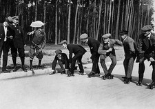 Start of the roller skating