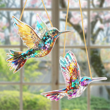 2 Stück Fensterdeko Hängend