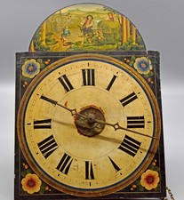 Schilderuhr 4/4 Schlag holzgespindelt 3 Gewichte Antik Schwarzwalduhr Wanduhr