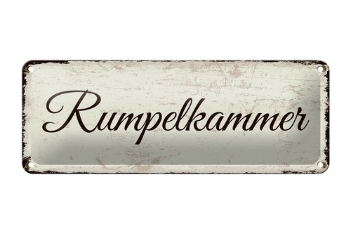 Blechschild hinweis 27x10 - blechschild,